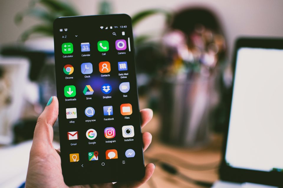 Apps on a phone